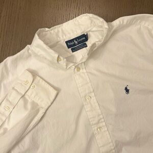 Ralph Lauren Men's Classic White Button-Down Shirt